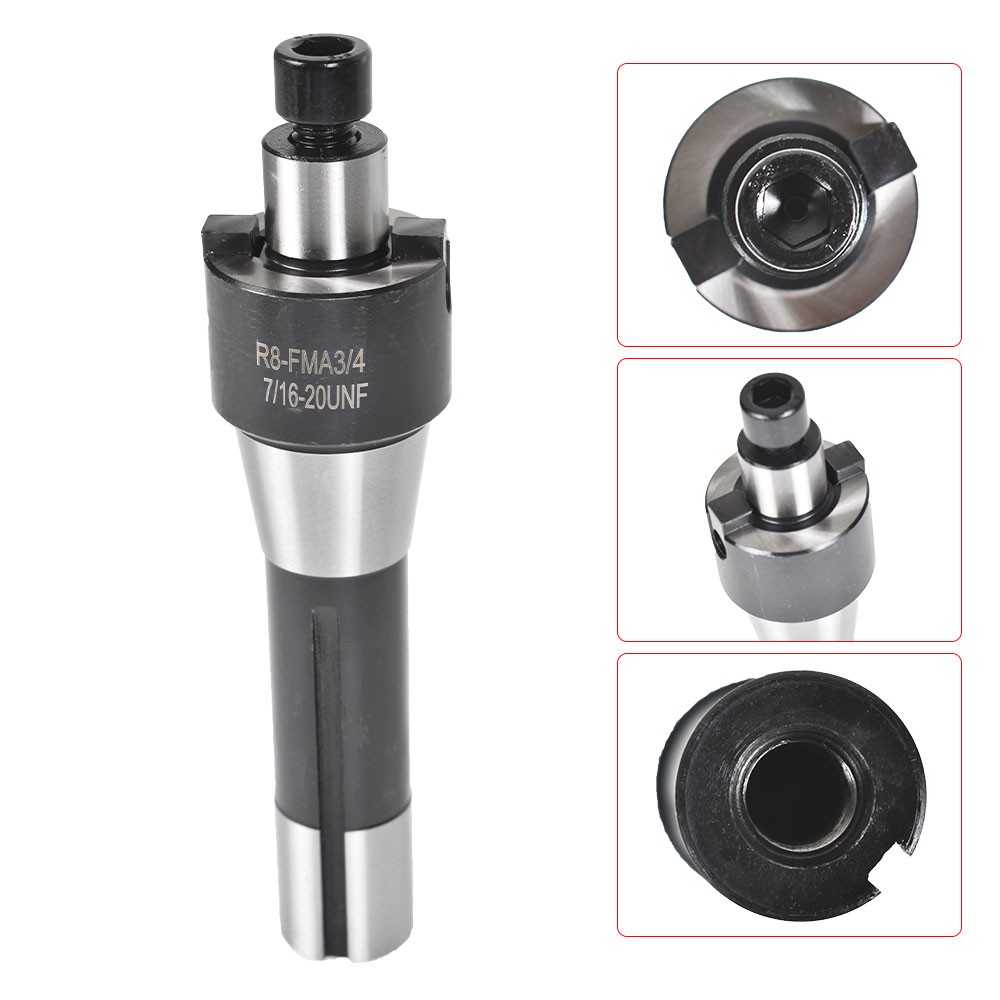 3/4" R8 Shank Shell Milling Arbor Adapter Holder For Machine