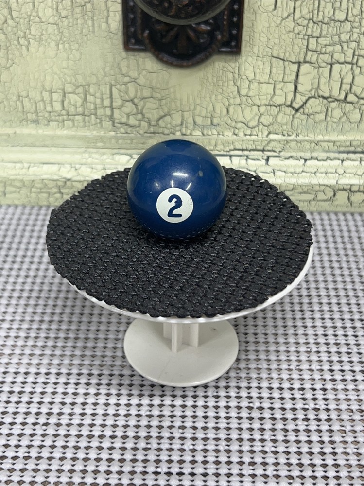 Mini Pool Ball #2 Blue Solid 1.5" Diameter Miniature Billiard Replacement Vtg