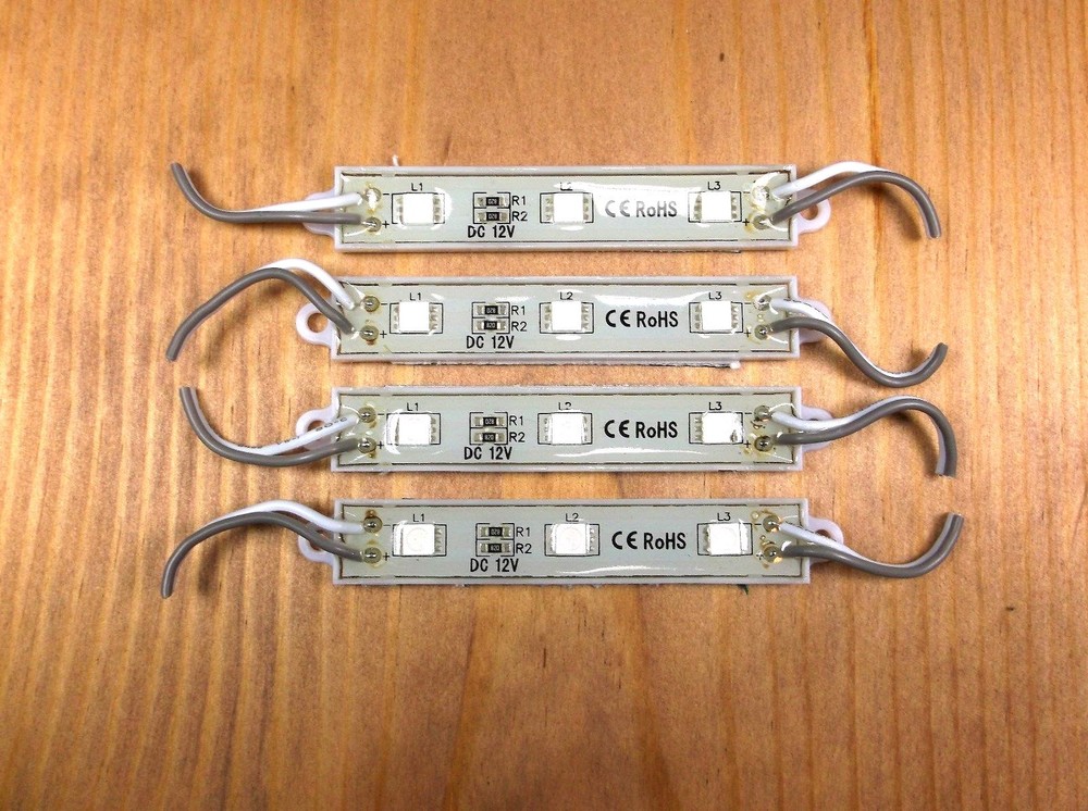 4 BBT 12 VDC Waterproof Blue LED Courtesy Lights