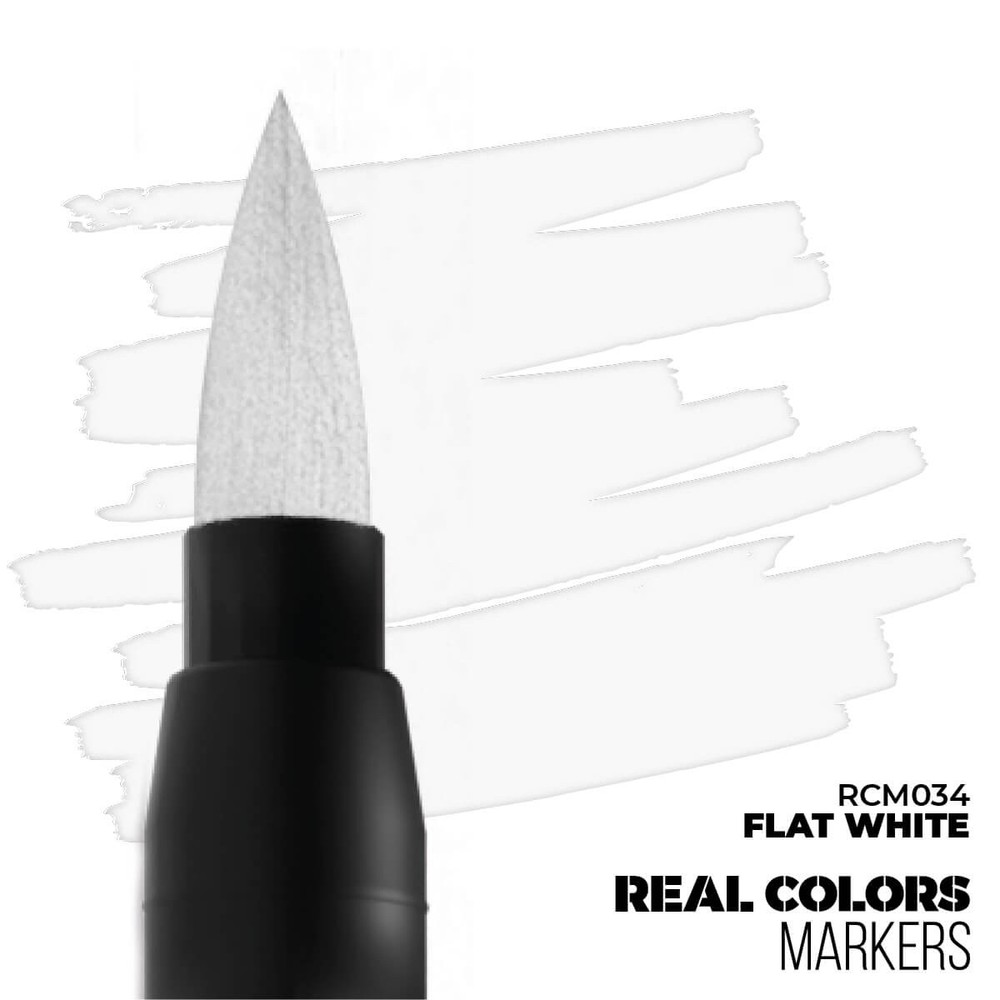AK Interactive Acrylic Paint Marker Flat White RCM034