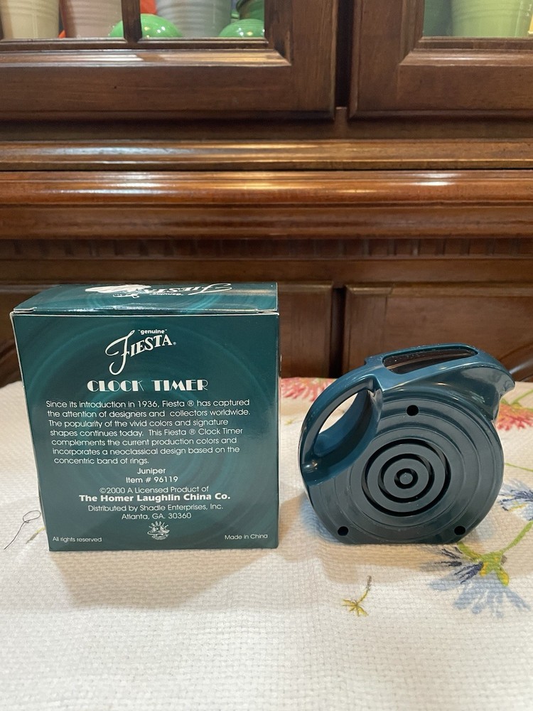Fiesta Clock Timer Juniper NIB First Quality Not Seconds New