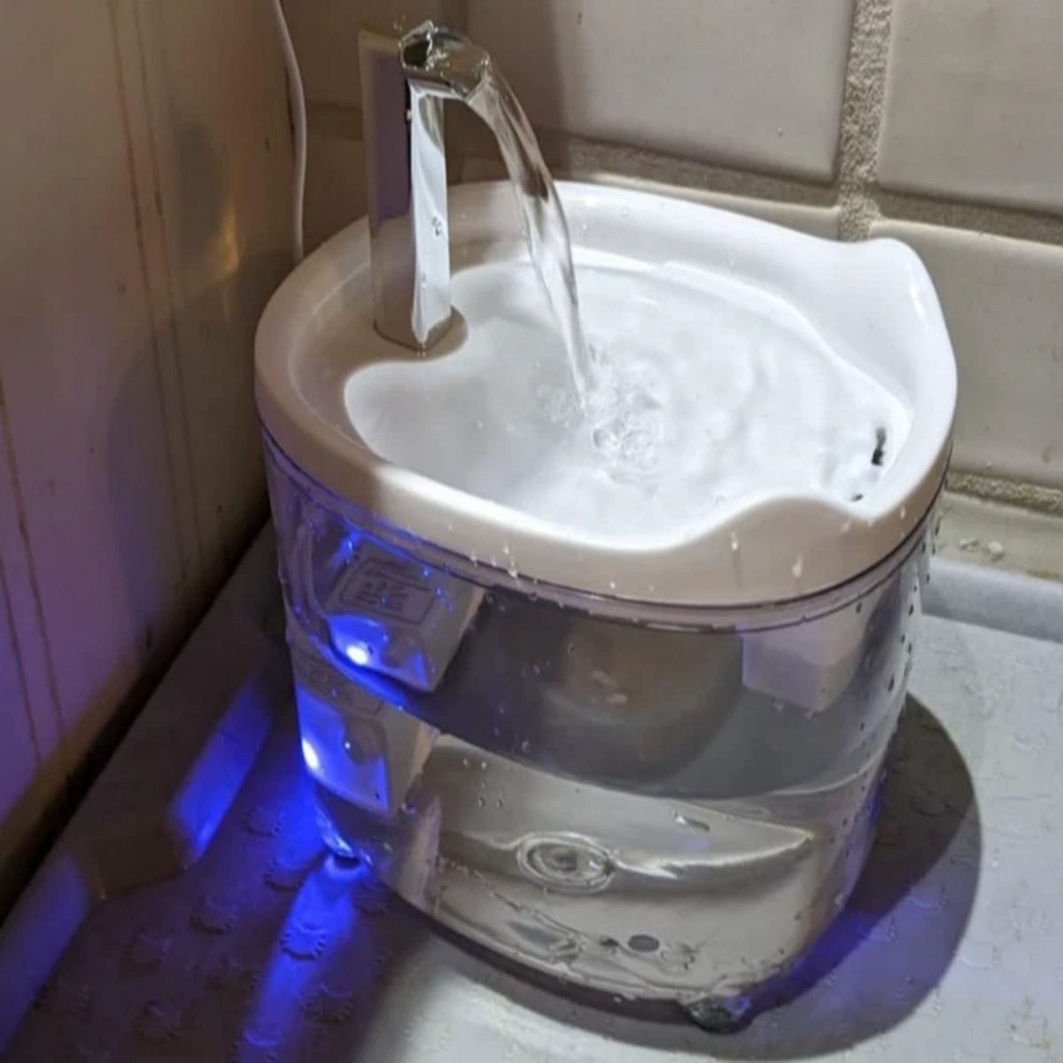 Large Capacity Cat Water Fountain-Automatic 50oz Pet Water Fountain for Cat Dog