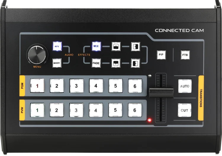 JVC KM-HD6 6 Input HD Desktop Switcher with USB Streaming