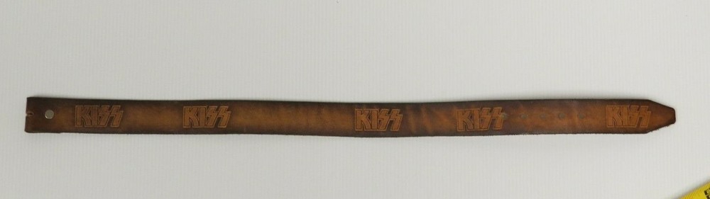 KISS VINTAGE 1970'S LEATHER BELT
