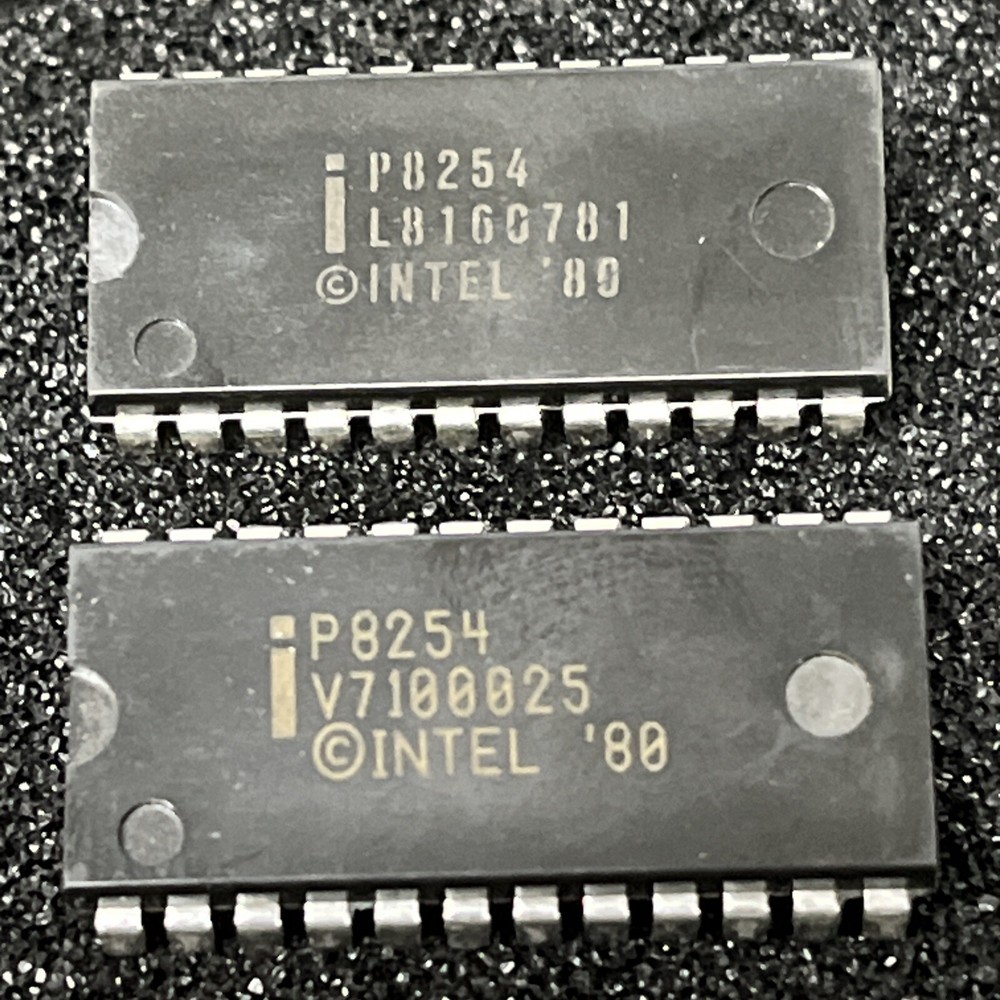 Intel P8254 PROGRAMMABLE TIMER, 3 TIMER(S), PDIP24 (LOT OF 2)