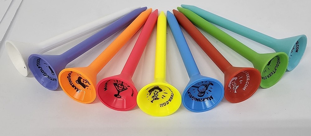 New AUTHENTIC Martini Golf Tees Step Up or Regular (2" - 2.75" - 3.25")