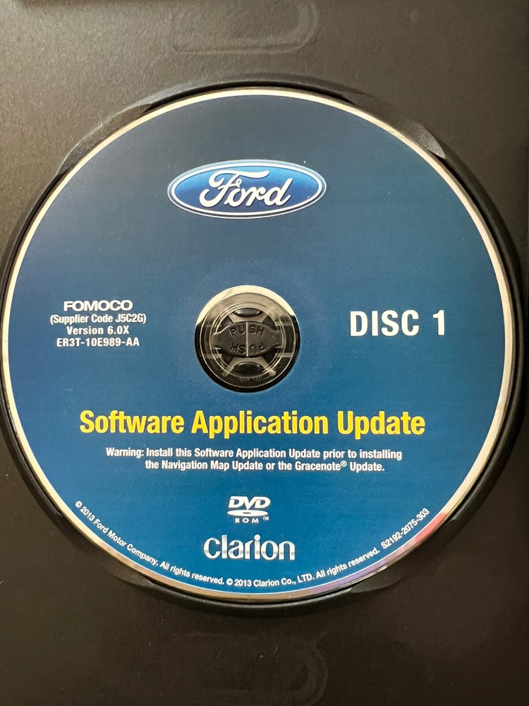 2011 Ford Fusion Software Application Update & Navigation Map Update V6.0X