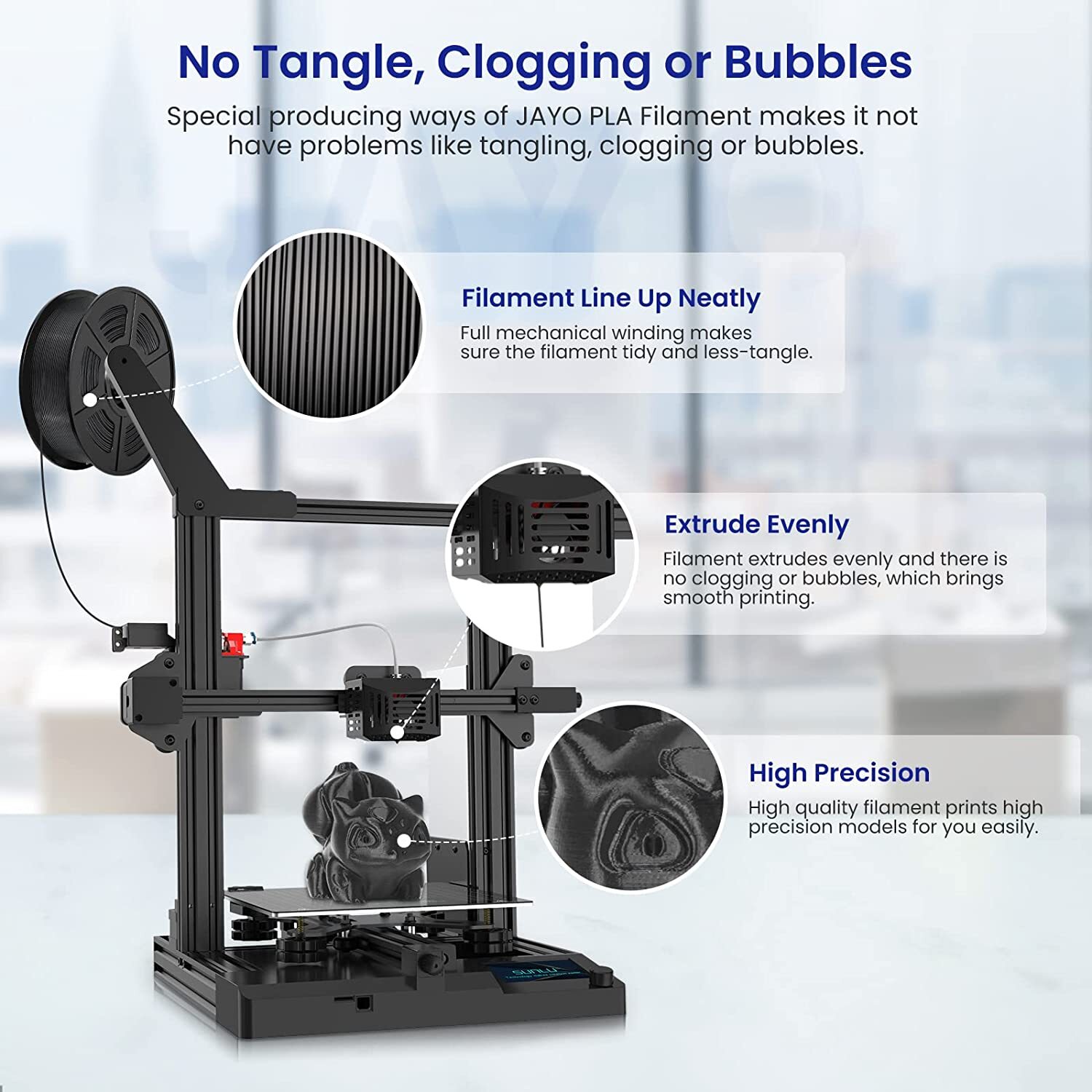 Bundle JAYO 10KG 20KG 30KG PLA PLA+ 1.75MM 3D Printer Filament Black White LOT