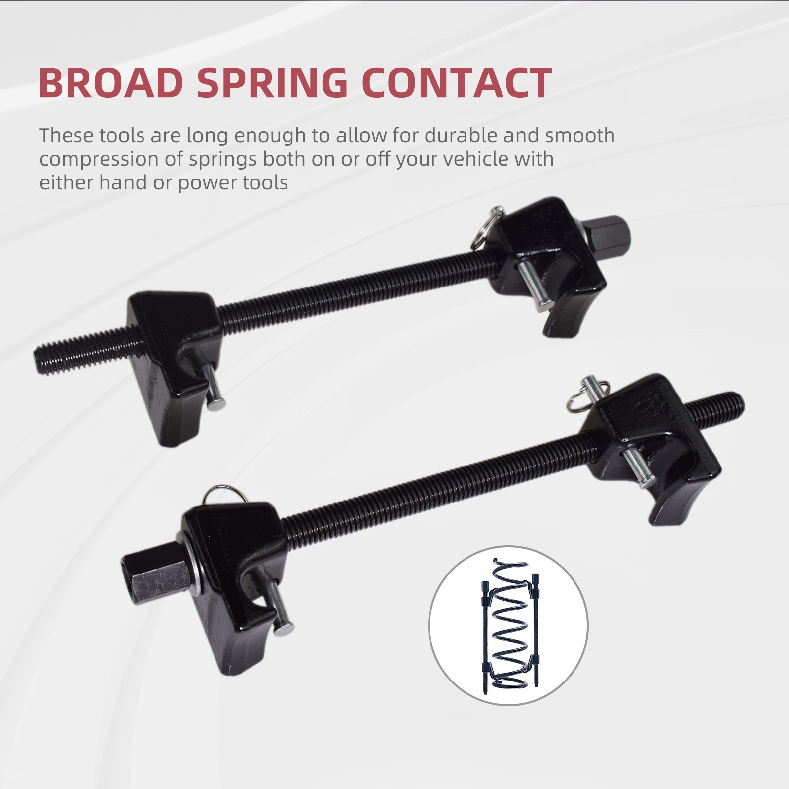 Heavy Duty Coil Spring Compressor Suspension Spring Clamp With Safety Bracket