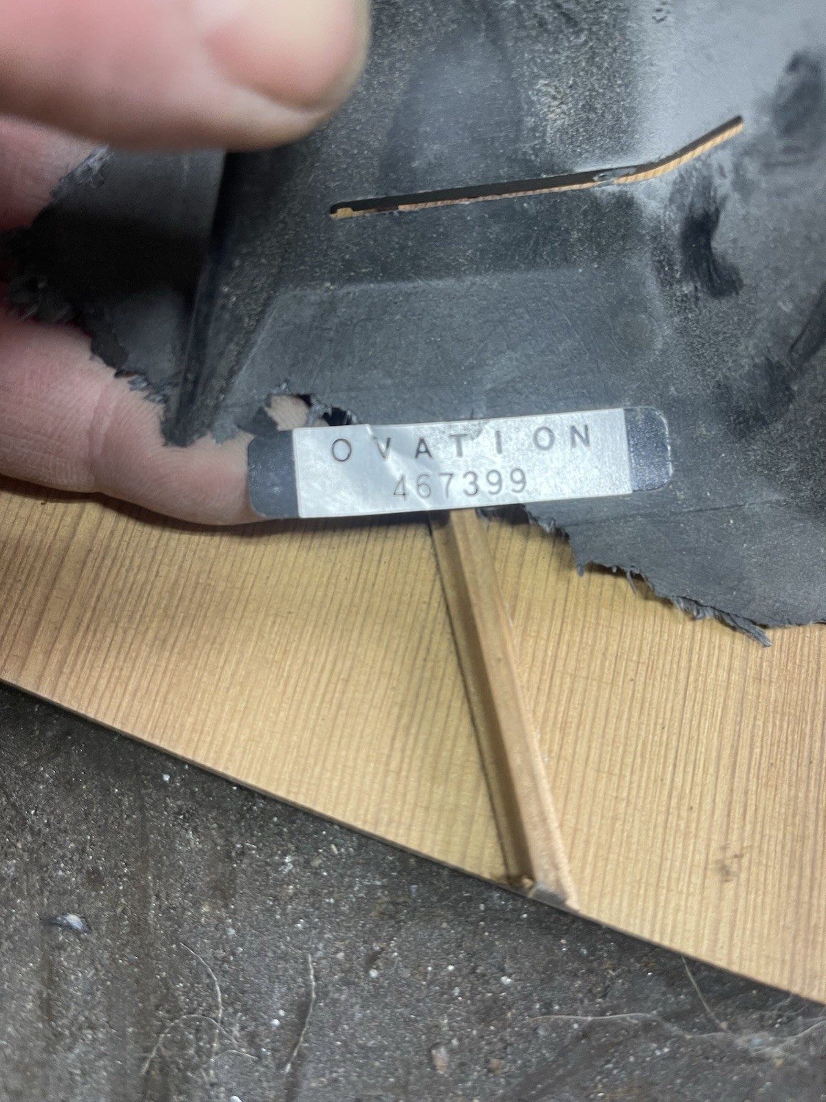 VINTAGE ORIGINAL OVATION ACOUSTIC GUITAR PART