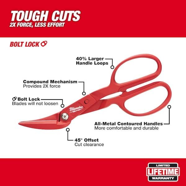 Milwaukee 48-22-4005 Offset COMPOUND TINNER (45 degree)