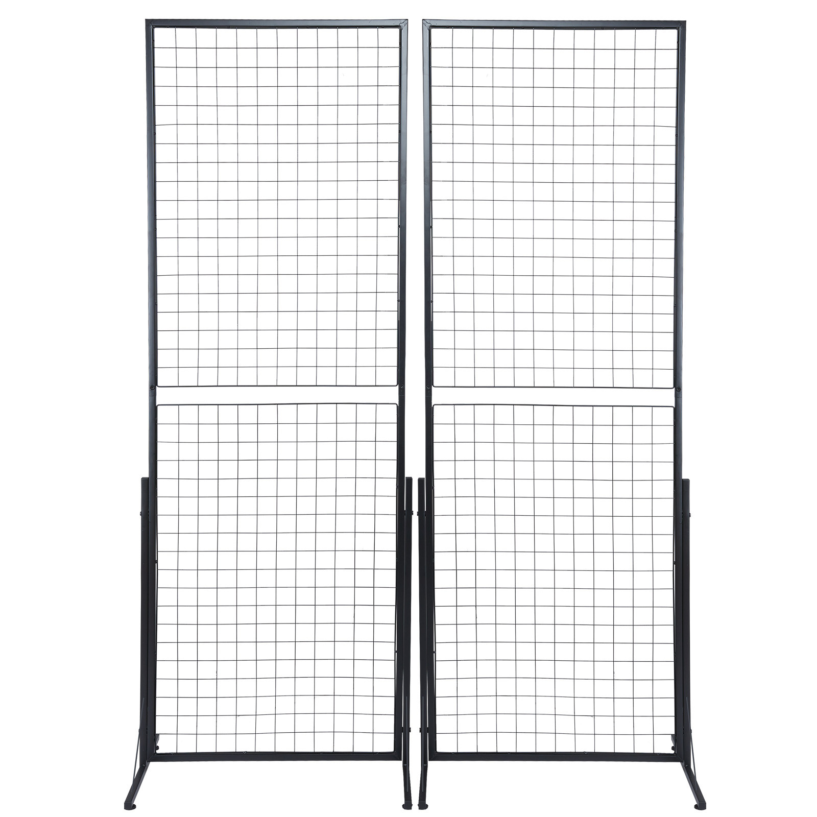 VEVOR 2' x 5.6' Grid Wall Panels Tower 2 Packs Wire Gridwall Display Racks