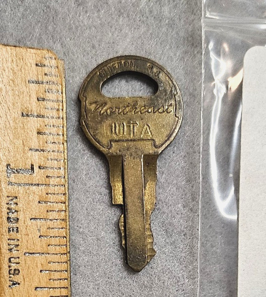 Used Vintage Otis Elevator UTA Key Northeast Lock
