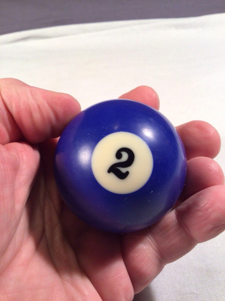 Vintage #2 Ball Replacement 2 Billiard Pool Solid!