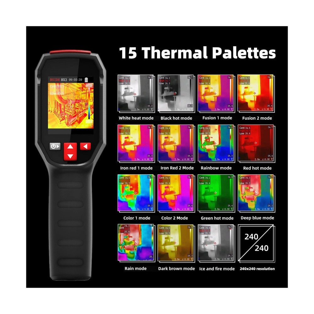 BSIDE Thermal Imaging Camera 240 x 240 Resolution Handheld Infrared IR Camera...