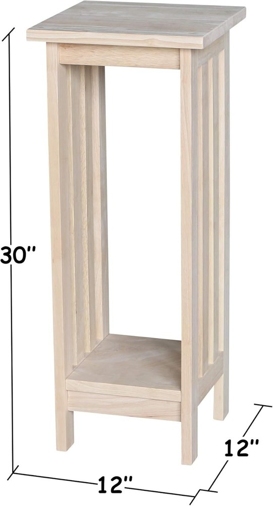 Solid Wood Mission Plant Stand 30