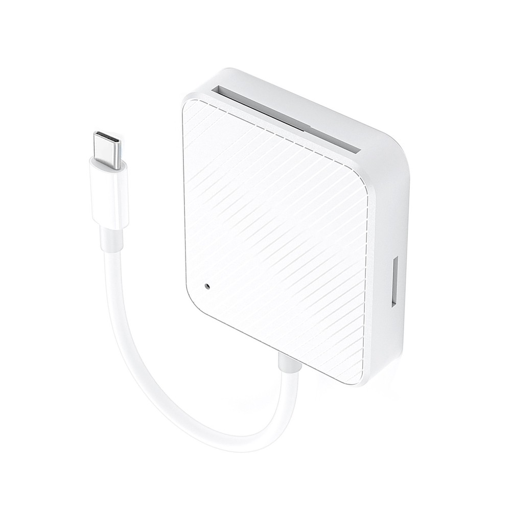 4 in 1 Type-C Smart Media M2 SD XD Card Reader Adapter 4-Slot For iPhone Android