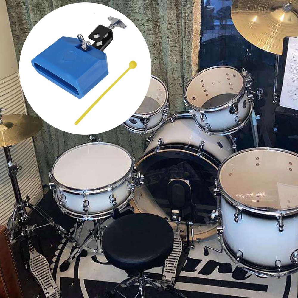 Yibuy Blue Plastic Percussion Instruments Block Percussion Jam Block