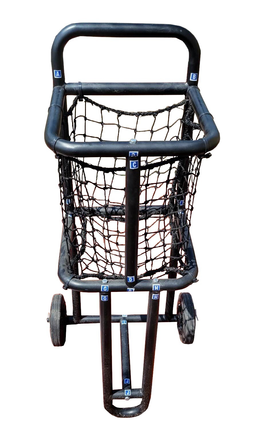 Jones Sports Ball Caddy Cart for Pitching Machines. Baseball, Softball, Cricket.