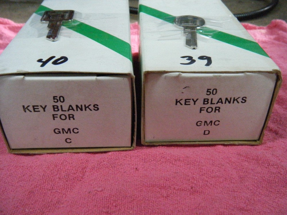 GMC Automotive key blanks C & D