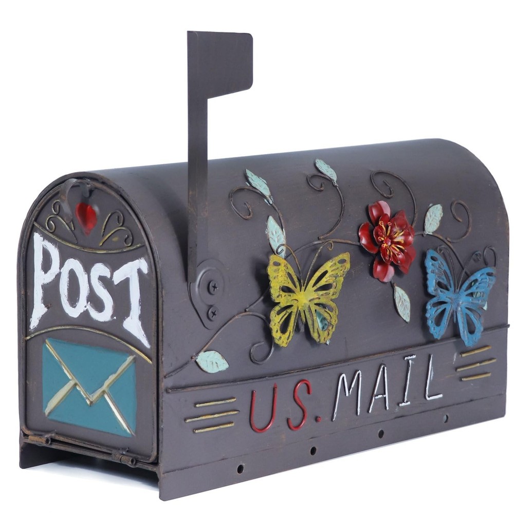 Heavy Duty Mailboxes for Outside, Mail Boxes Post Mount,Decorative Mailboxes ...