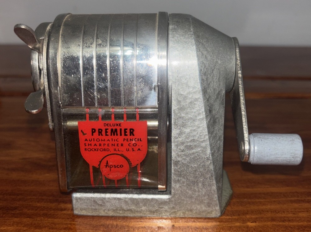 Vintage Apsco Deluxe Premier Automatic Pencil Sharpener