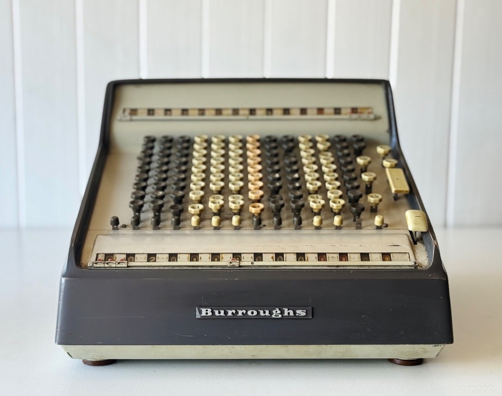 Burroughs Adding Machine Vintage Calculator – Antique Office Machine
