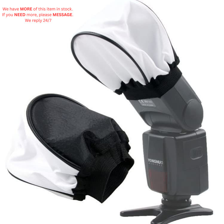 2 Pack Universal Flash Diffuser Mini Fabric Soft Light Flashes Bounce...