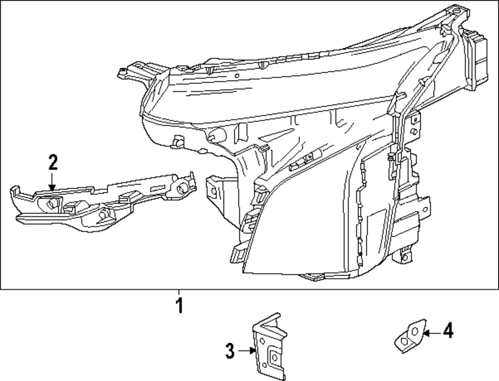 Genuine GM Lower Bracket 26383259