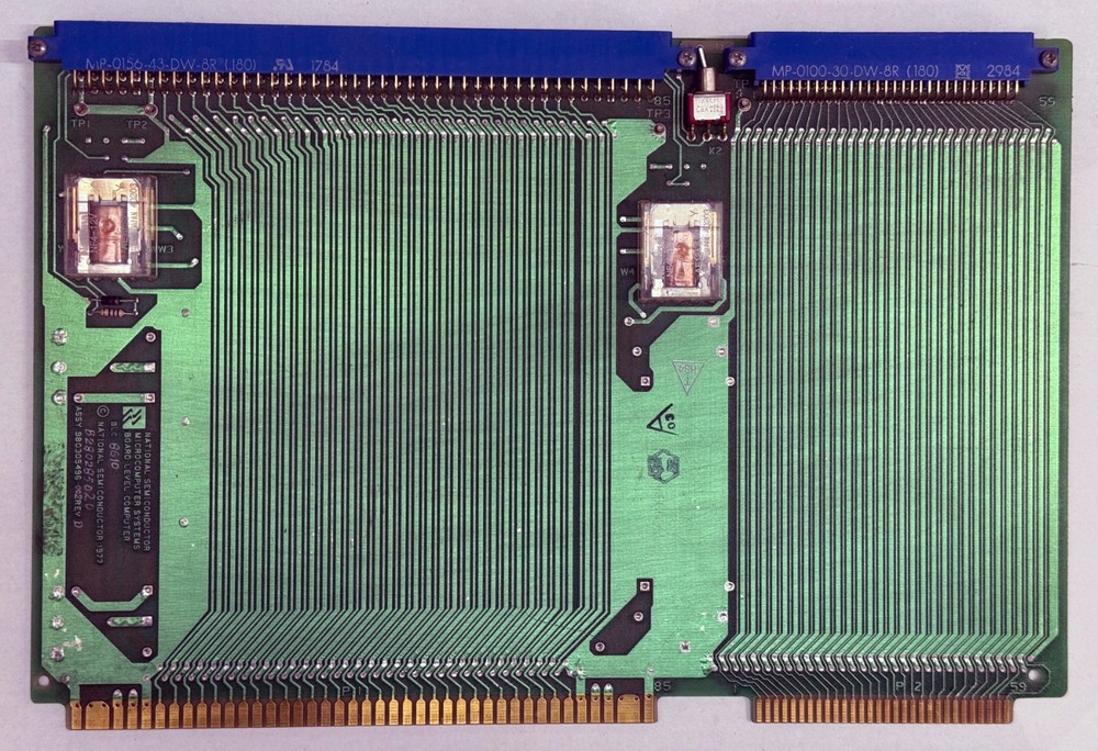 Multibus extender board w/ relay controlled power. National Semiconductor BLC