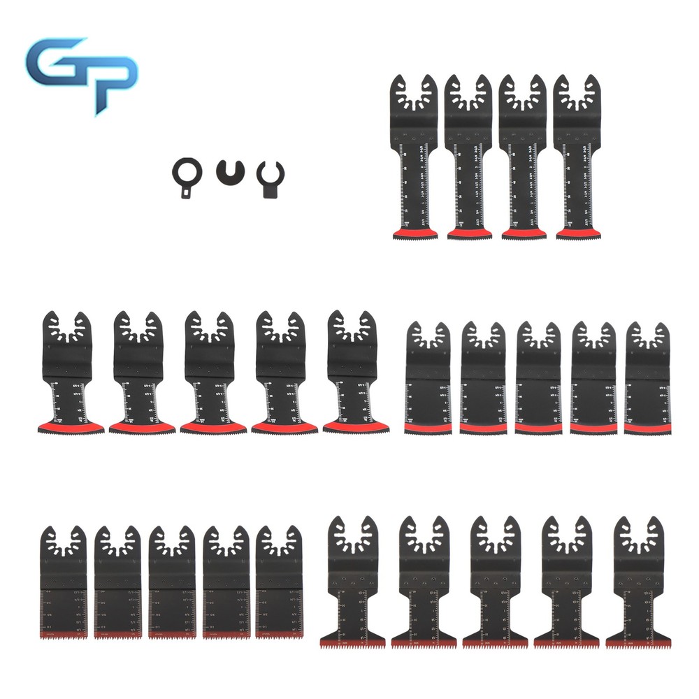 27 Pcs Quick Release Multi Tool Kit Universal Oscillating Multitool Saw Blades