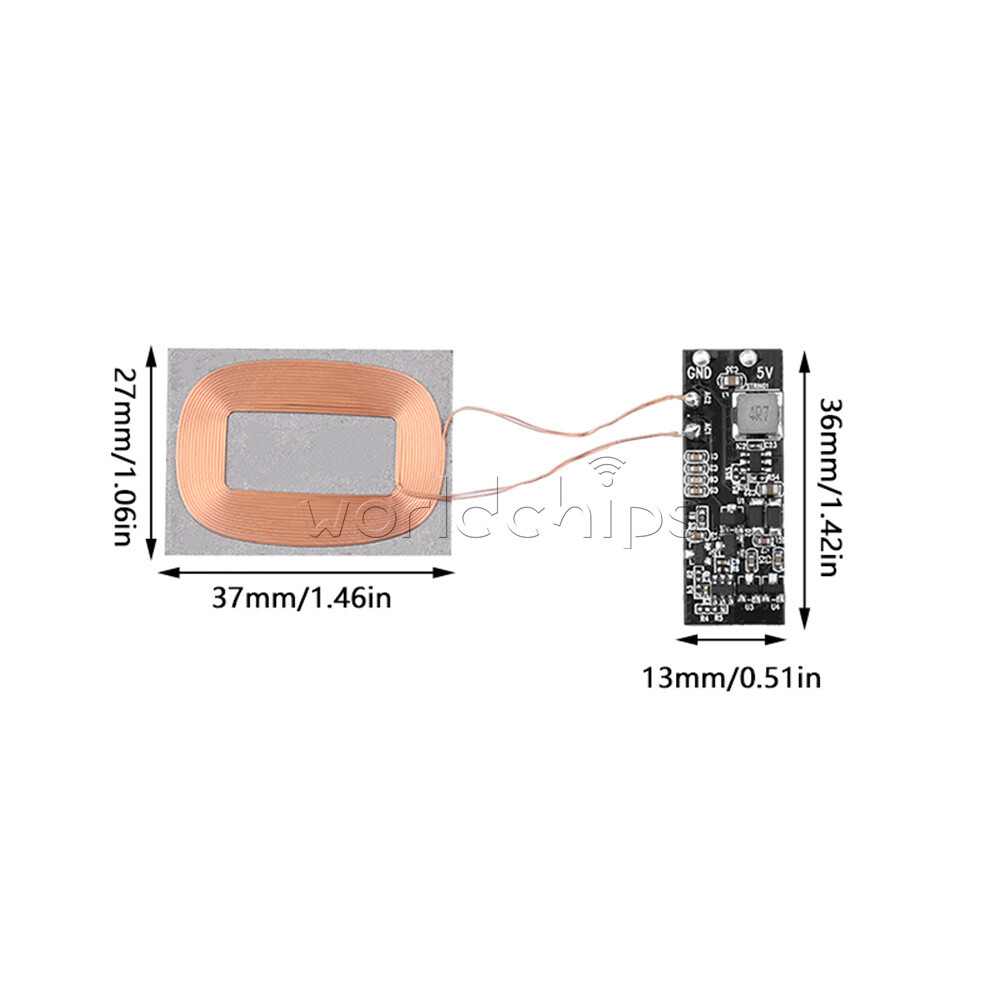 3W 5W Wireless Charging Receiver Module 5V Wireless Charging Circuit Board DIY