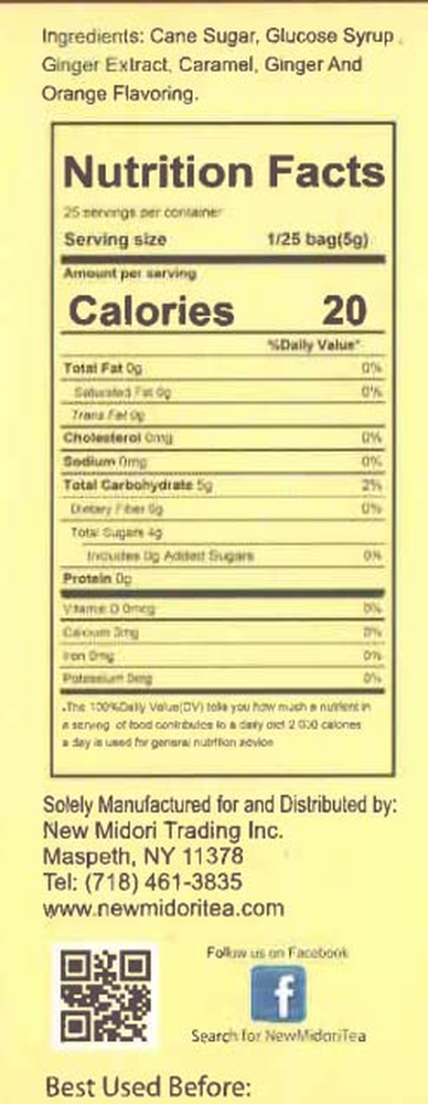 Amber Ginger Rock Candy