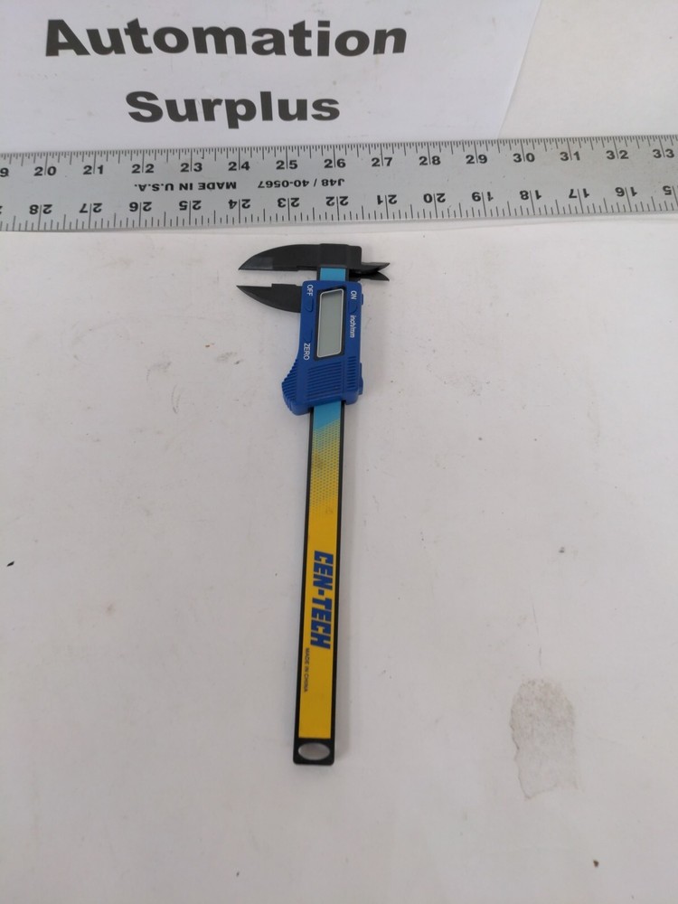 Cen-Tech 6" Composite Digital Caliper Shock Proof #93293 LCD Display Inch/mm