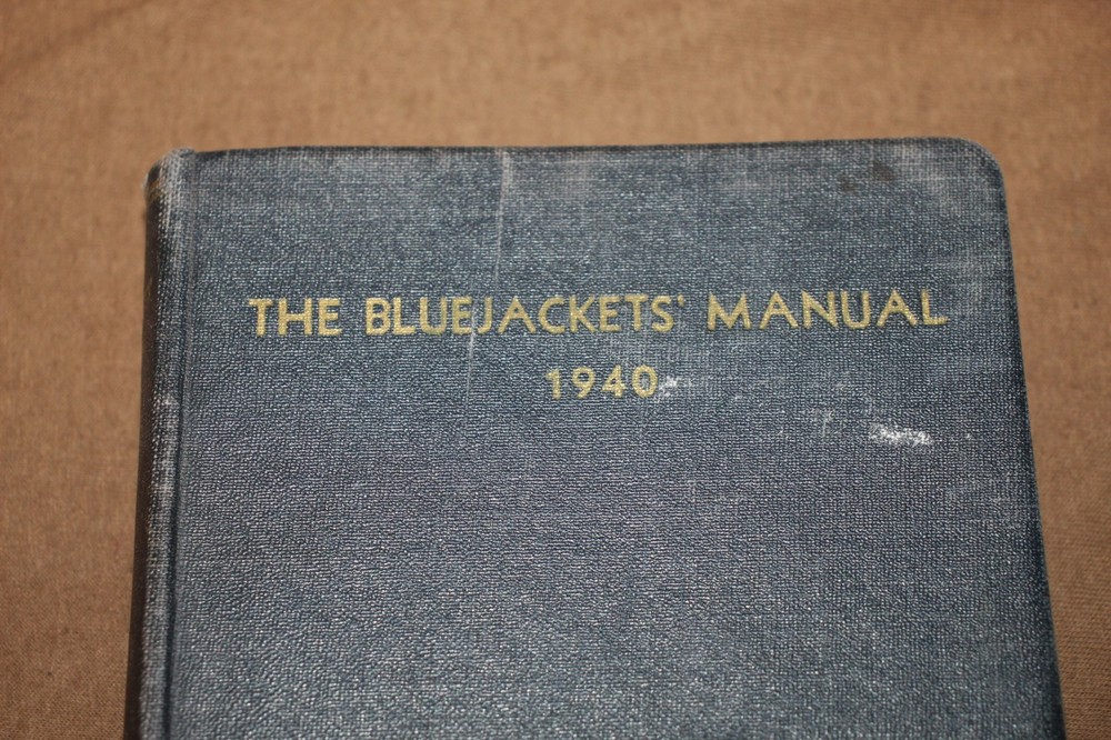 Original Early WW2 U.S. Navy "The Blue Jackets'' Book, Named & 1940 d. w/Doc's