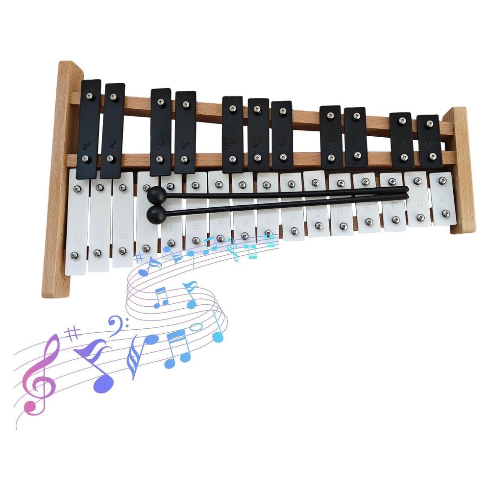 27 Notes Glockenspiel Xylophone 27 Key with 2 Mallets