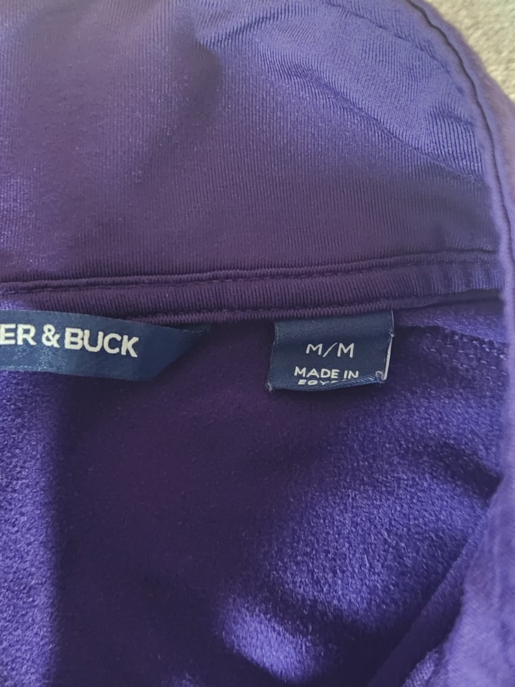 MEN'S CUTTER & BUCK 1/4 ZIP PULLOVER, SIZE: M, COLOR: PURPLE