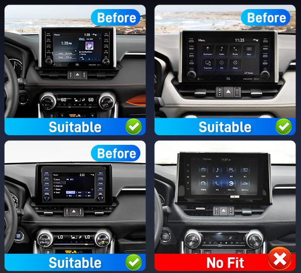12.3'' For 2019-2022 Toyota RAV4 8Core 4+64G Carplay Stereo Radio GPS Android 13
