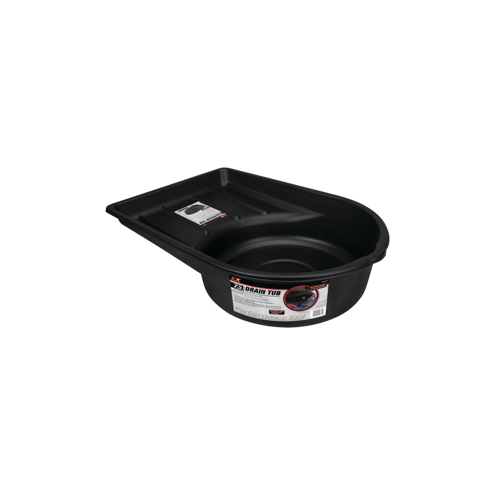 Performance Tool Drain Tub, 7.5-Gal., Black, Model# W4072