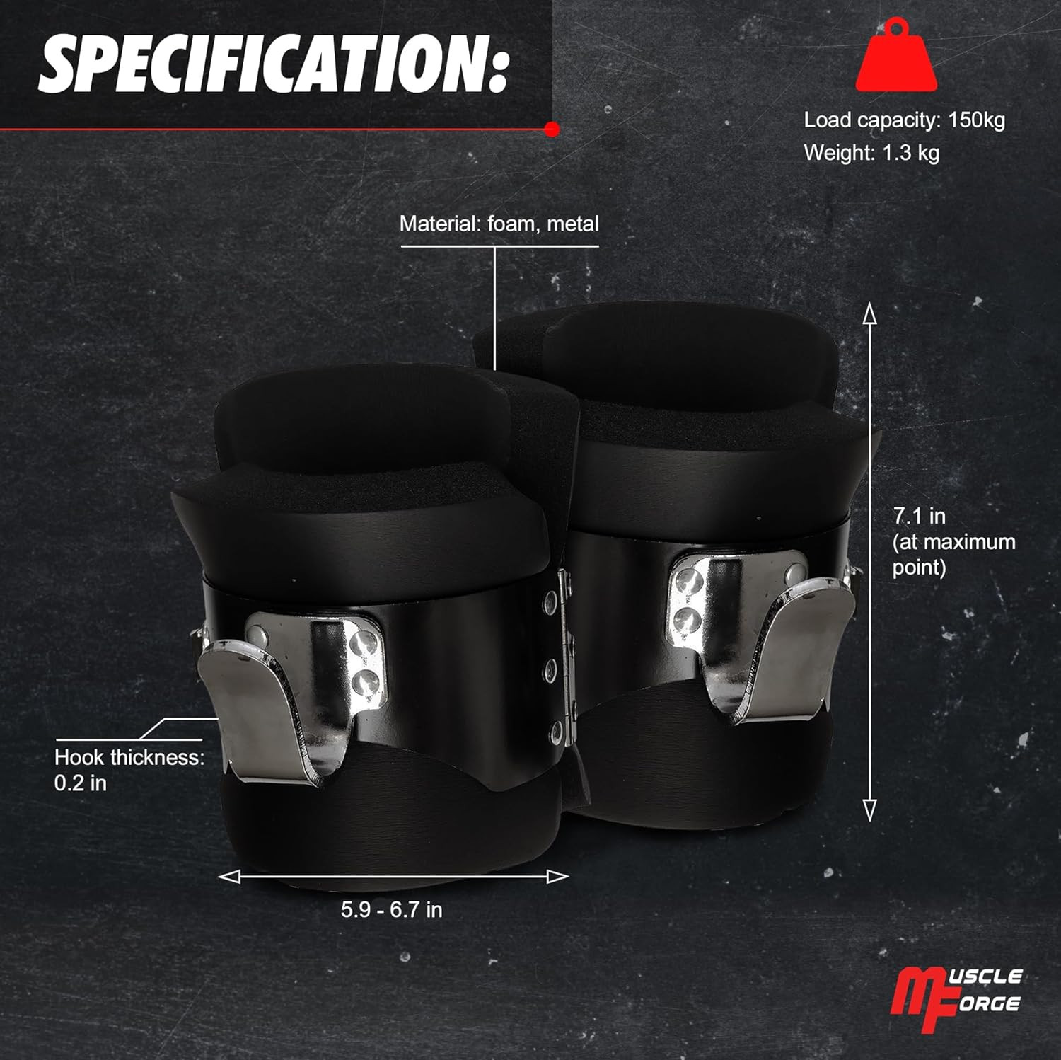 Gravity Boots with Safety Lock, Inversion Boots for Gravity Fitness Training (Pa