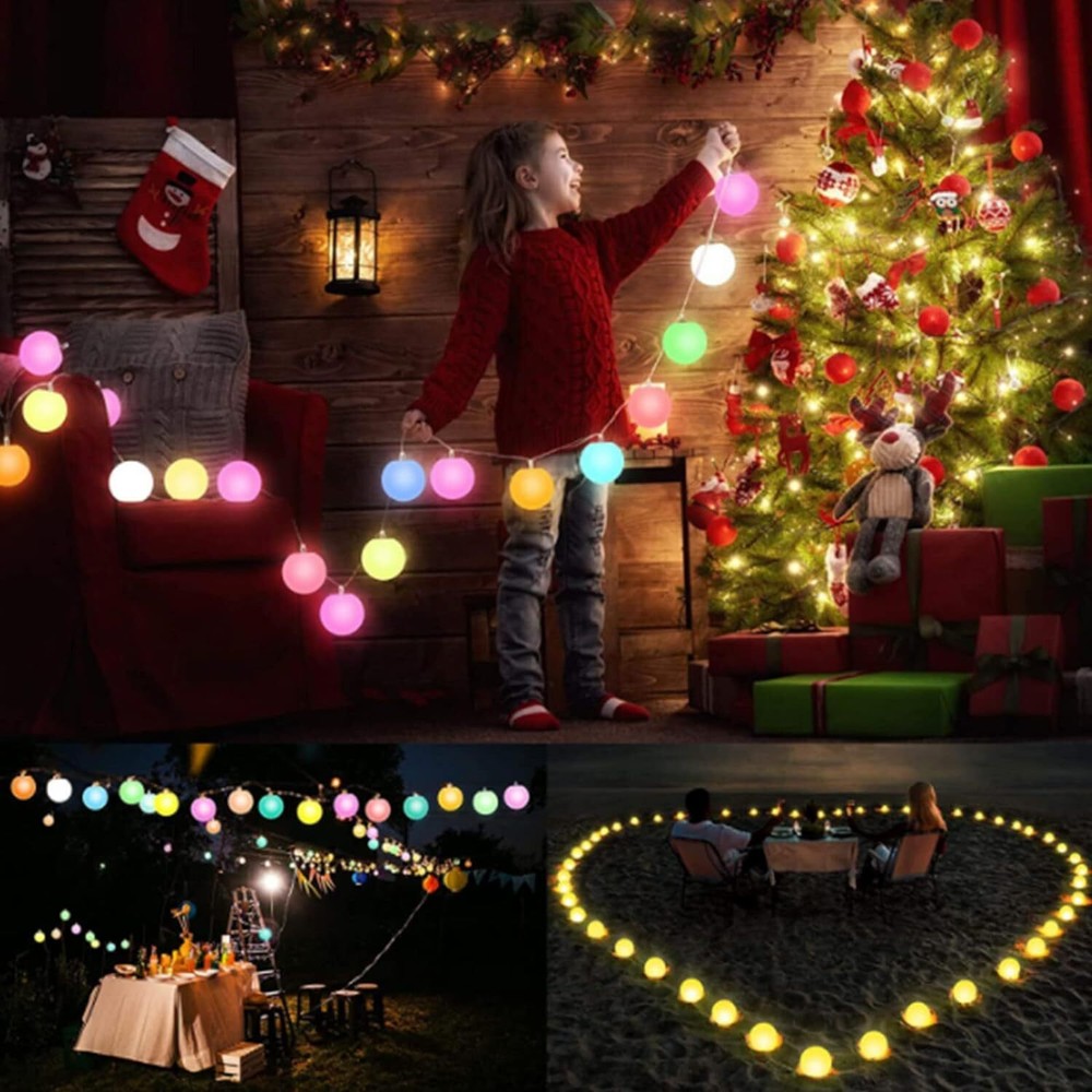 Borelor Floating Pool Lights,3-Inch USB Rechargeable & Remote 3Inch, White