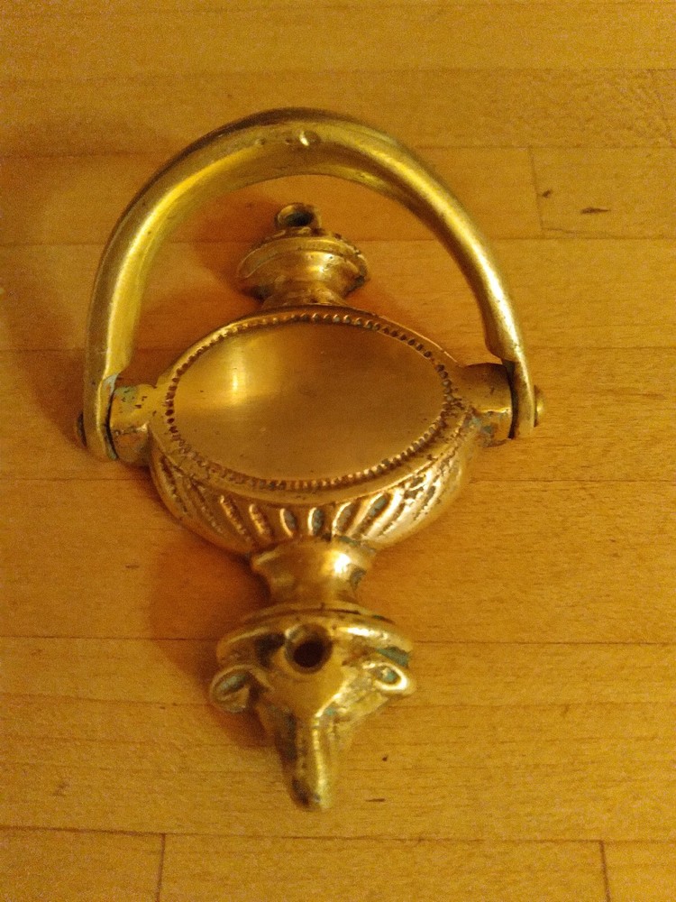 Small Brass Door Knocker ~ Ewe
