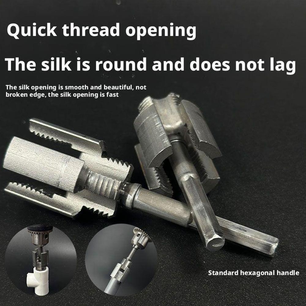 Dual Function Pipe Threading Tool Internal & External for 1/2" 3/4" Water Pipe