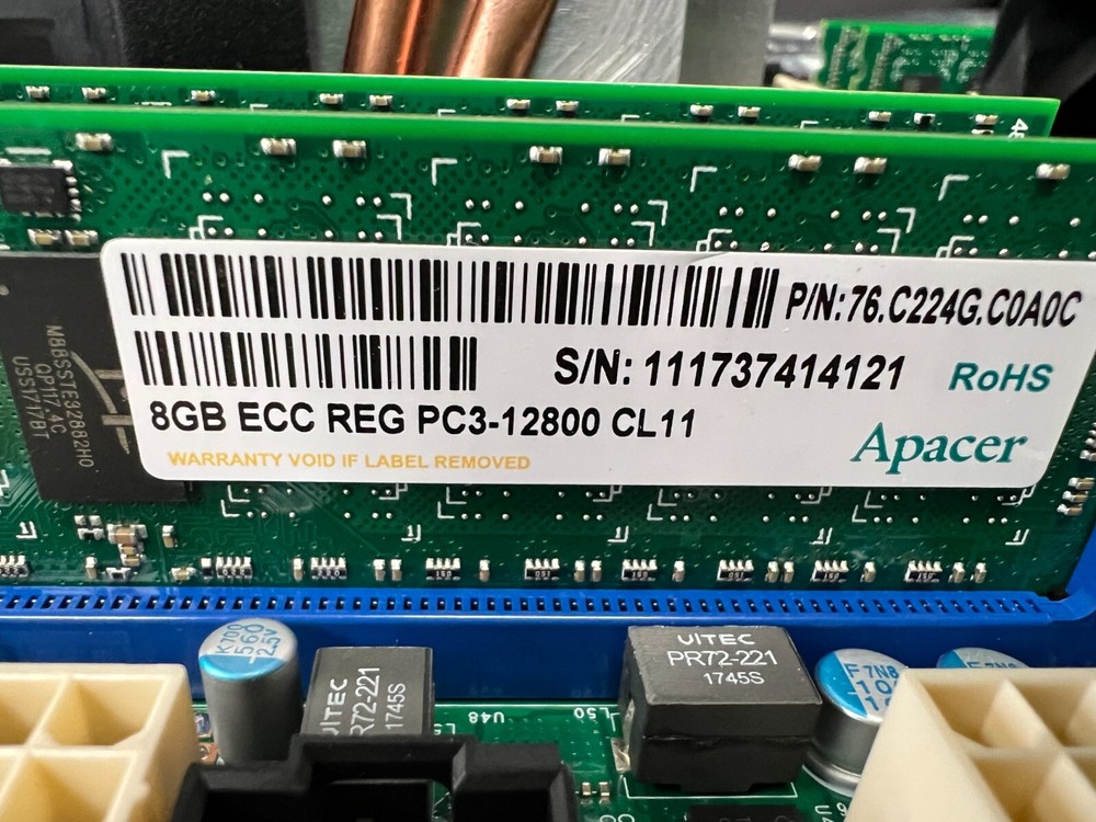 Supermicro MBD-X9DA7-SW005 WITH 32GB RAM AND DUAL XEON PROCESSOR E5-2620