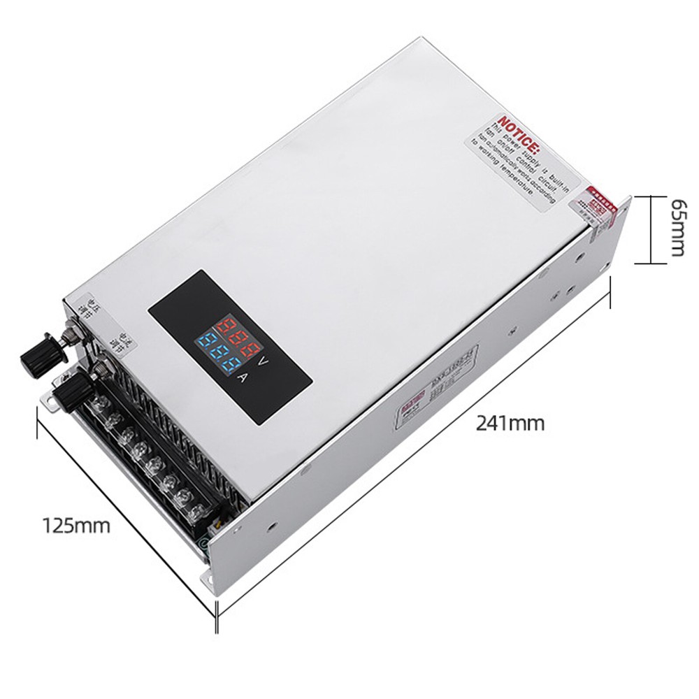 Adjustable Switch Power Supply AC 0-48V DC 1000W 20A Voltage and Current Switch