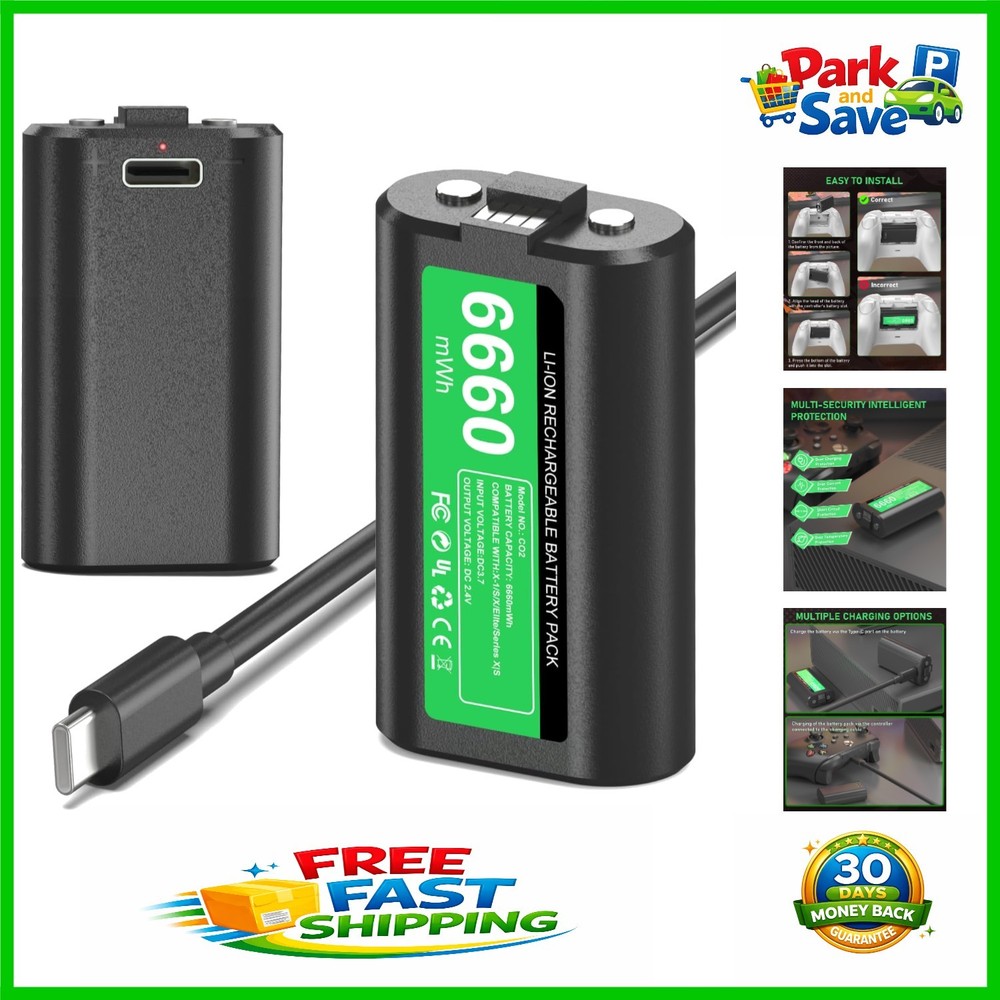 Dual Charging Xbox Controller Battery Pack – Safe and Fast Rechargeable Solution