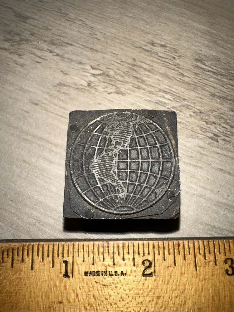 Printing Block “ Globe Earth “