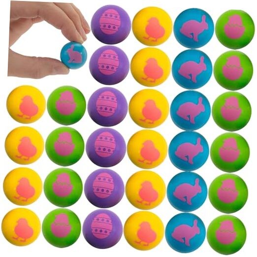 Easter Brights Bouncy Balls, 48 Piece