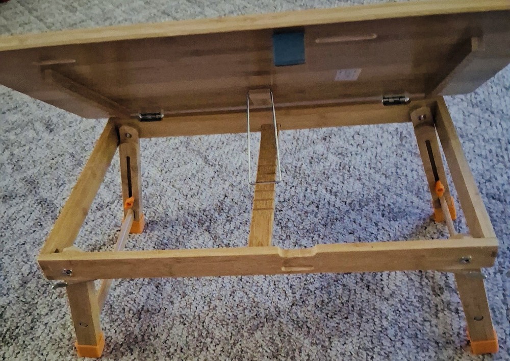 Eco Friendly Bamboo Drawing Table Laptop Desk Adjustable Drafting Bed Tray