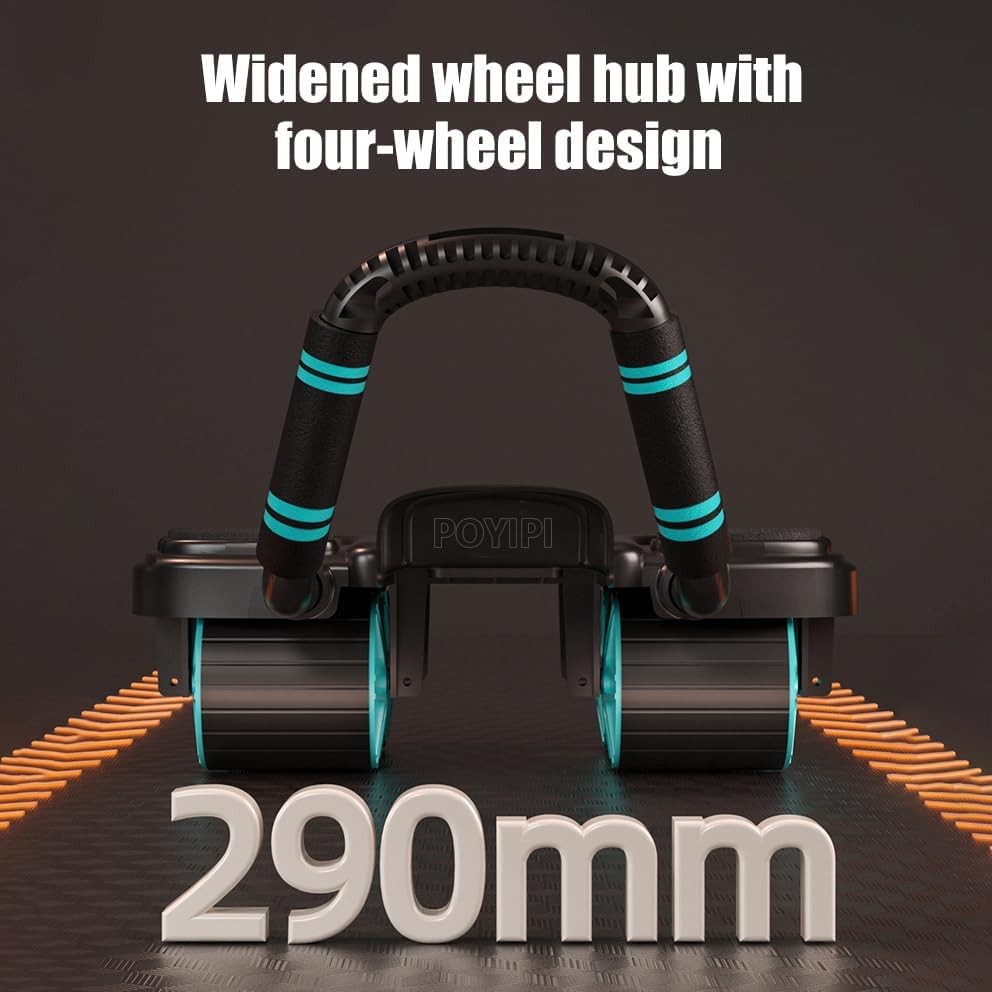 2025 New Ab Wheel Roller with Elbow Support - Automatic Rebound Orange